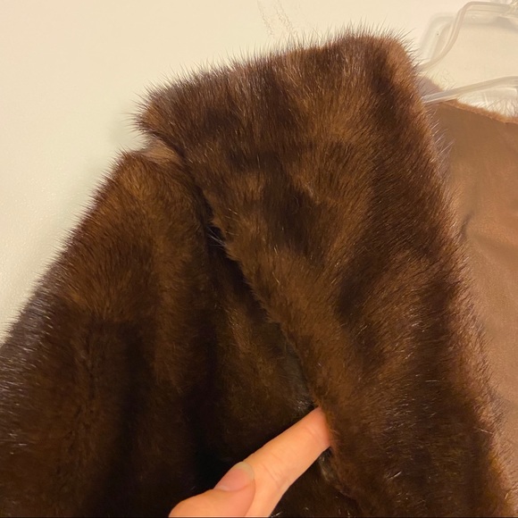Vintage Genuine Mink Fur Stole Wrap Shawl - Picture 11 of 12
